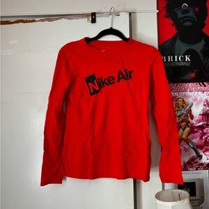 Nike Air Red Long Sleeve Tee